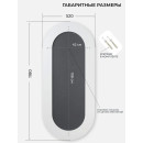 Зеркало настенное овальное в раме Color Oval Emze 52 х 118 см белое (COLOR.52.118.BEL) 