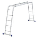 Лестница шарнирная алюминиевая (2х4 и 2х5 ступеней) Сибртех 97884 (97884) 
