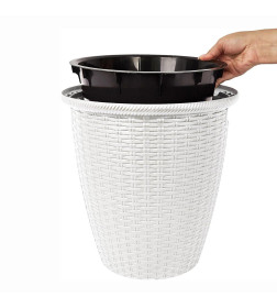 Кашпо 20 л с внутренним горшком 11 л (белоснежный жасмин) Rattan InGreen IG500210048