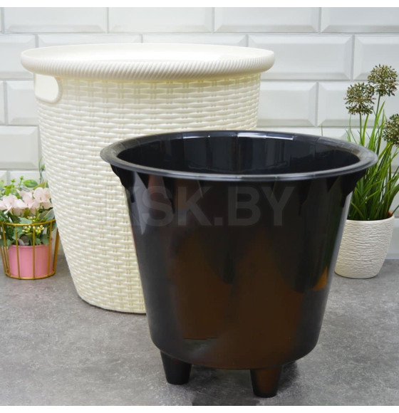 Кашпо 30 л с внутренним горшком 16 л (белоснежный жасмин) Rattan InGreen IG500310048 (IG500310048) 