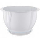 Кашпо Diana 5 л с поддоном (снежно-белый) BEROSSI АС 28501000 (АС 28501000) 