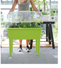 Горшок пластиковый Greenhouse RESPANA PLANTER SET – lime