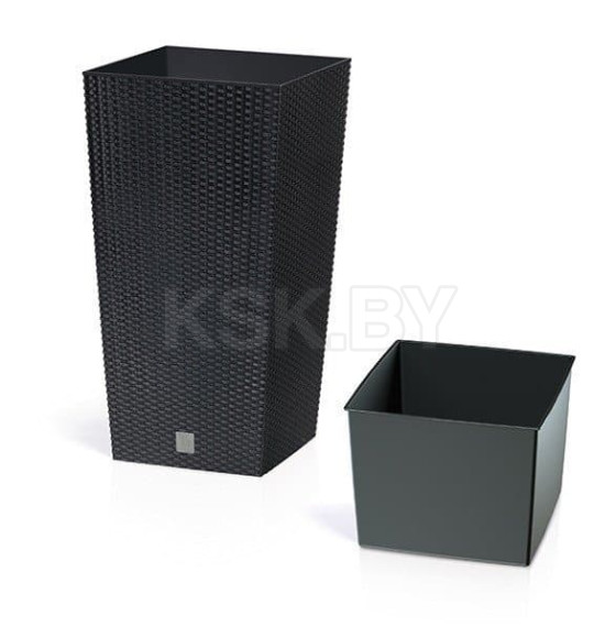 Горшок пластиковый  Flower pot  Rato square – ANTHRACITE (DRTS400-S433) 