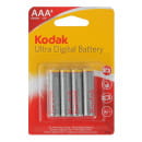 Батарейка AAA LR03-4BL (4 шт) KODAK ULTRA PREMIUM ALKALINE (Б0005128) 