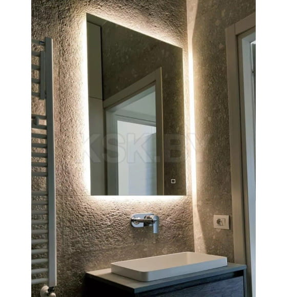 Зеркало прямоугольное с подсветкой, 60х80 см LED RECTANGLE SMALL Emze (LED.60.80.4K) 