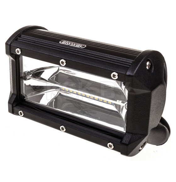 Фара светодиодная OFF ROAD 130*75*60мм прямоугольная 12V/24V 72W 6000К SKYWAY 24 диода Ближний свет (S07201055) 