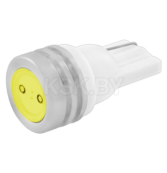 Автолампа диод T10 (W5W) 12V 1 SMD 1-конт радиатор Белая SKYWAY EXTRA LIGHT комп.2 шт (S08201085) 