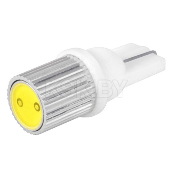 Автолампа диод T10 (W5W) 12V 1 SMD 1-конт радиатор Белая SKYWAY габарит/стоп/салон/номер (S08201098) 