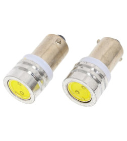 Автолампа диод T8,5 (T4W) 12V 1 SMD BA9s 1-конт Белая SKYWAY комп.2 шт габарит/стоп/салон/номер