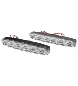 Ходовые огни SKYWAY 12V 6 SMD диодов (~155*33*17мм) 2шт