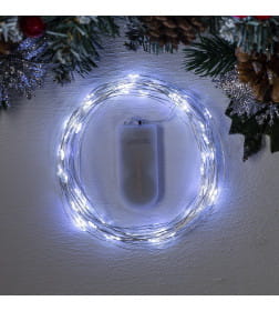 Гирлянда декоративная светящаяся "Rosa" 5 м 50 лампочек (MT.RS.IP20.BT.03.04.1.02) (работает от батареек) Белый