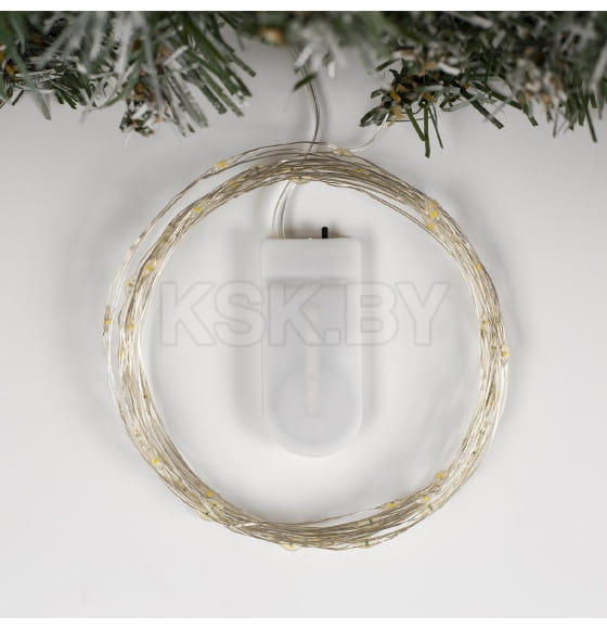 Гирлянда декоративная светящаяся "Rosa" 5 м 50 лампочек (MT.RS.IP20.BT.03.04.1.03) (работает от батареек) Теплый белый (MT.RS.IP20.BT.03.04.1.03) 