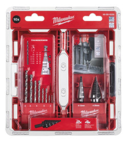 Набор ступенчатых сверл и сверл по металлу Milwaukee STEP DRILL SET (10 шт.)