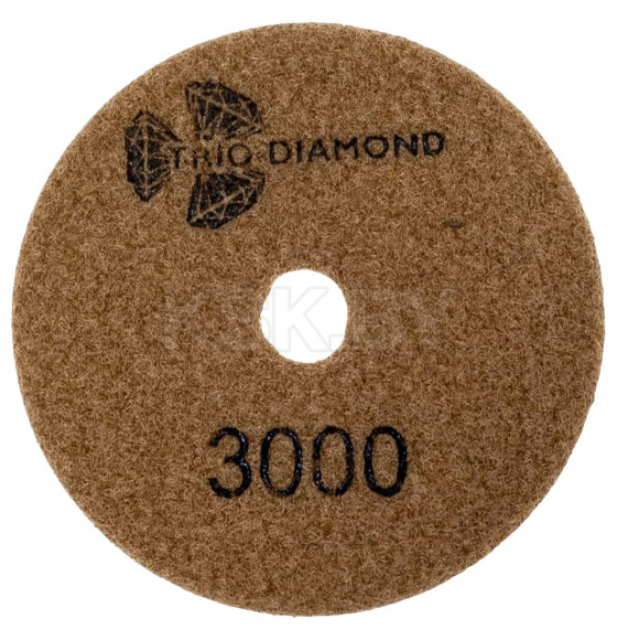 Алмазный гибкий шлифовальный круг Trio-diamond 100 мм № 3000 (сухая шлифовка) (363000) 