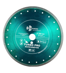 Диск алмазный 300х32 мм Turbo PRO Железобетон Trio-diamond TP178