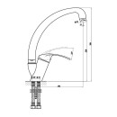 Смеситель для кухни Gross Aqua Nord, 3519514C-A02 (3519514C-A02) 