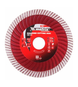 Диск алмазный 125х22,2 мм Turbo Extra, сухая резка Matrix 73194