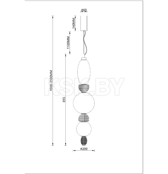 Светильник подвесной Divinare 5016/17 SP-26 (5016/17 SP-26) 