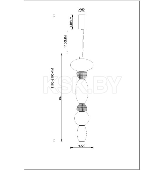 Светильник подвесной Divinare 5016/17 SP-36 (5016/17 SP-36) 