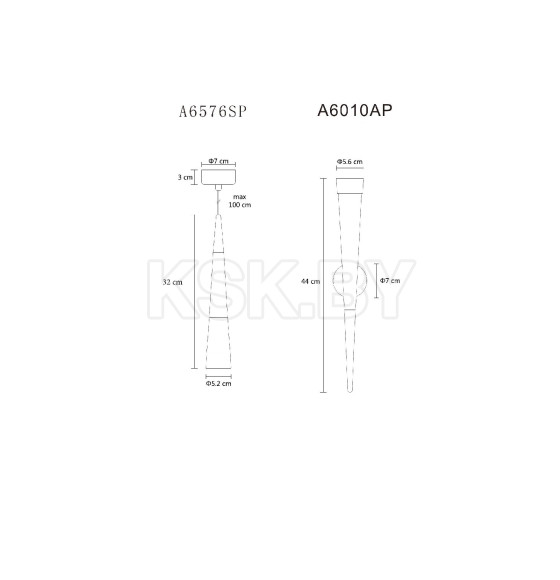 Светильник подвесной ARTE LAMP A6576SP-1CC (A6576SP-1CC) 