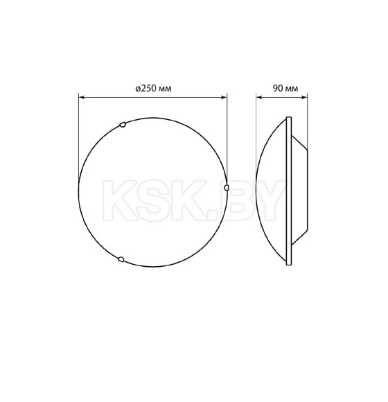 Светильник декоративный D250 круг белый TDM (SQ0358-0036) 