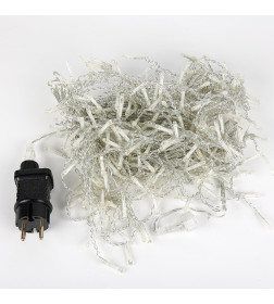 Бахрома светодиодная с эффектом мерцания, 10м. Соединяемая. 480 светодиодов Теплый белый свет ULD-B10008-480/TTK WARM WHITE IP44