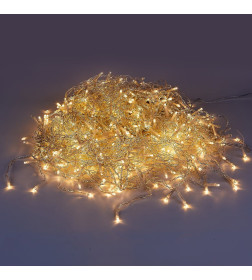 Бахрома светодиодная с эффектом мерцания, 10м. Соединяемая. 480 светодиодов Теплый белый свет ULD-B10008-480/TTK WARM WHITE IP44