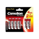 Батарейка AA LR6 BP4+2 (6шт) Plus Alkaline Camelion (14113) 