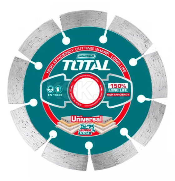 Диск алмазный 115x12,0x22,2 мм TOTAL TAC21111512 (TAC21111512) 