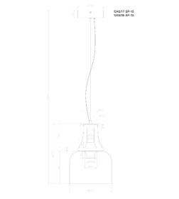 Светильник подвесной Divinare 1243/06 SP-15