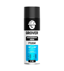Монтажная пена Grover F 30 всесезонная (выход до 30л)500 мл 