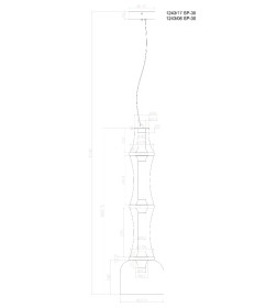 Светильник подвесной Divinare 1243/17 SP-30