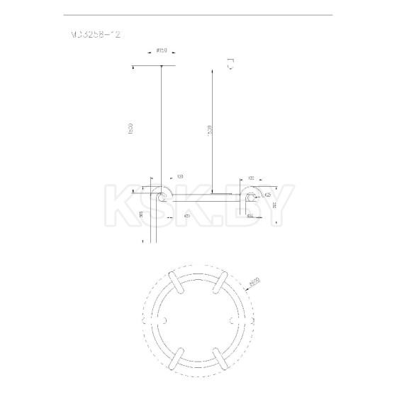 Светильник подвесной ARTE LAMP A3258LM-30BK (A3258LM-30BK) 