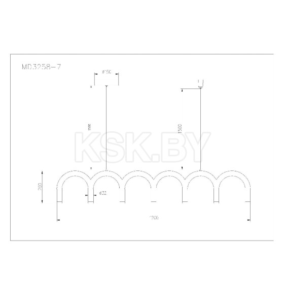 Светильник подвесной ARTE LAMP A3258SP-45BK (A3258SP-45BK) 