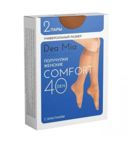 Получулки женские 1435 DEA MIA COMFORT 40 (ПА плотные эластичные), р. УНИВЕРСАЛЬНЫЙ (23-25) BRONZ