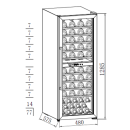 Винный шкаф Weissgauff WWC-77 DB DualZone (WWC-77DBDualZone) 