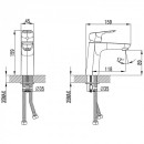 Смеситель для умывальника Zodiac (ZODSB00i01) 