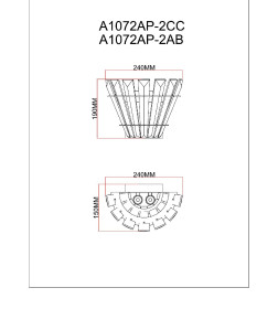 Светильник настенный ARTE LAMP A1072AP-2CC