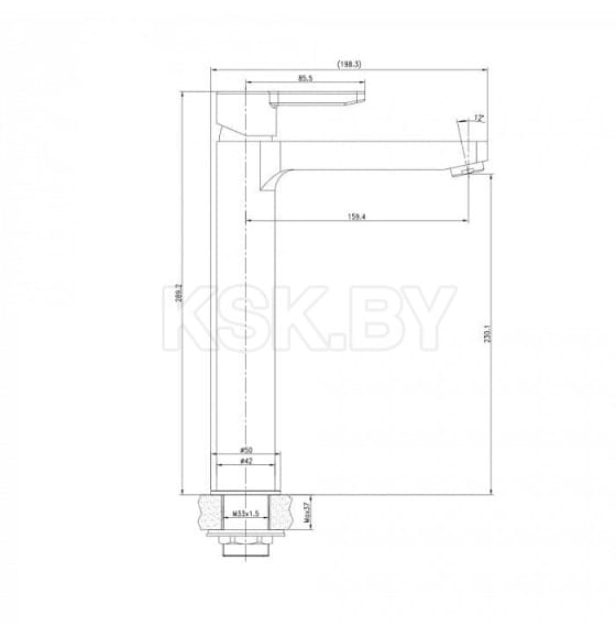 Смеситель для настольного умывальника Sena (SENSB01i01) 