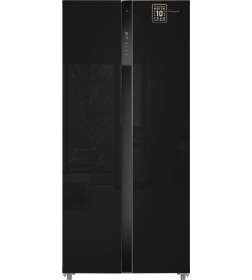 Холодильник Weissgauff WSBS 500 Inverter NoFrost Black Glass