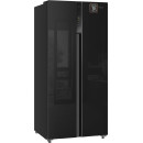 Холодильник Weissgauff WSBS 500 Inverter NoFrost Black Glass (WSBS500InverterNoFrostBlackGlass) 