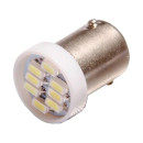 Автолампа диод T8,5 (T4W) 12V 8 SMD BA9s 1-конт Белая SKYWAY габарит/стоп/салон/номер (S08201228) 