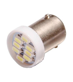 Автолампа диод T8,5 (T4W) 12V 8 SMD BA9s 1-конт Белая SKYWAY габарит/стоп/салон/номер