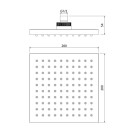 Душевая насадка верхняя, квадратная IDDIS арт. 00220SPi64 (00220SPi64) 