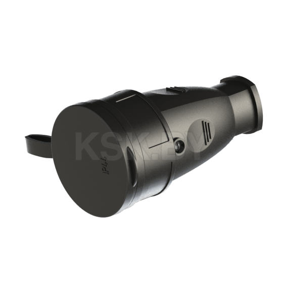 Розетка с з/к переносная каучук РА 16-005 с крышкой УХЛ3 16А IP44 ВЭТП 