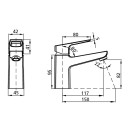 Смеситель для умывальника Milardo Atlantic ATLSB00M01 (ATLSB00M01) 