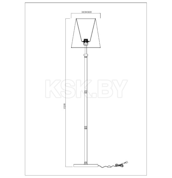 Светильник напольный ARTE LAMP A4098PN-1CC (A4098PN-1CC) 