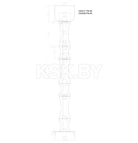 Светильник напольный Divinare 1243/17 PN-45 (1243/17 PN-45) 