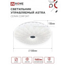 Светильник светодиодный COMFORT ASTRA 120Вт 230В 3000-6500K 9600Лм 500x100мм с пультом ДУ IN HOME (4690612035024) 