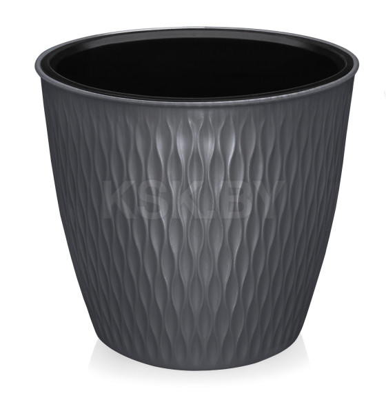 Кашпо "Kerama" 8,5 л графитовый (497) 